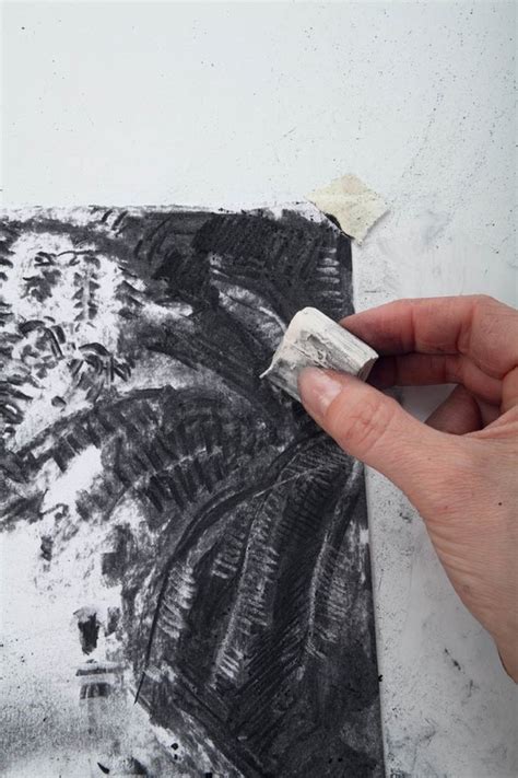 Eraser ‘Drawing’ · Extract from Ultimate Art Bible by Sarah Hoggett · How To Draw A Charcoal Drawing