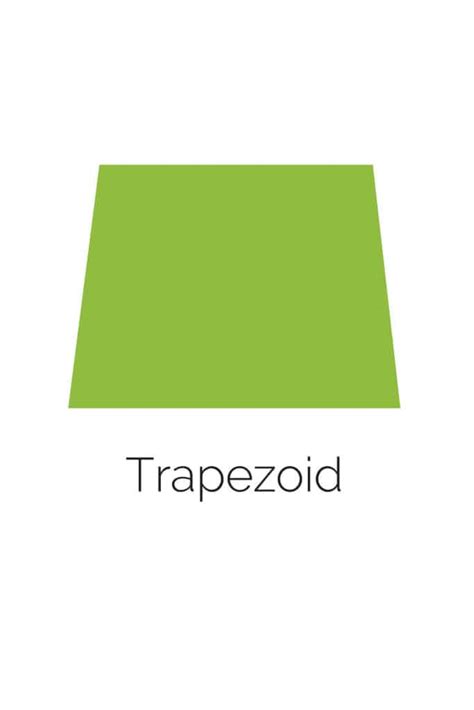 Free Printable Trapezoid Shape with Color