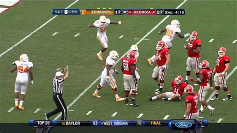 09/29/2012 Tennessee vs Georgia Football Highlights - YouTube