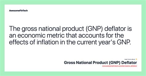 Gross National Product (GNP) Deflator | AwesomeFinTech Blog