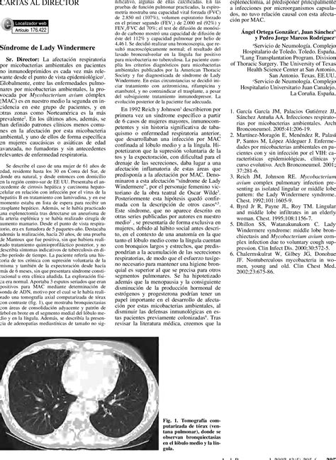 Figure 1 from Síndrome de Lady Windermere | Semantic Scholar