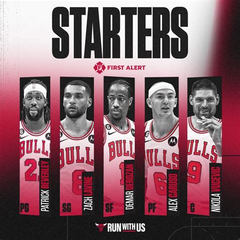 Chicago Bulls on Twitter: "Starters tonight against Miami. @FirstAlert ...