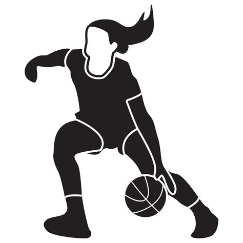 Basketball Girls Pose-Solid 25735332 Vector Art at Vecteezy