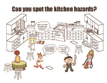 Safety in the Kitchen Cartoon by MsPowerPoint | Teachers Pay Teachers