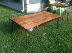 Black distressed coffee table and bench made by Wormtown Recycling | Muebles estilo industrial ...