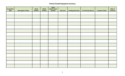 Warehouse Inventory Excel Template Free Download