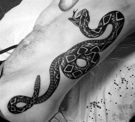 60 Rattlesnake Tattoo Designs For Men - Manly Ink Ideas | Tattoos for guys, Mens side tattoos ...