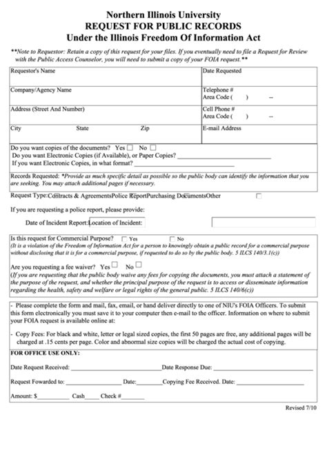 Printable Doj Foia Request Form - Printable Forms Free Online