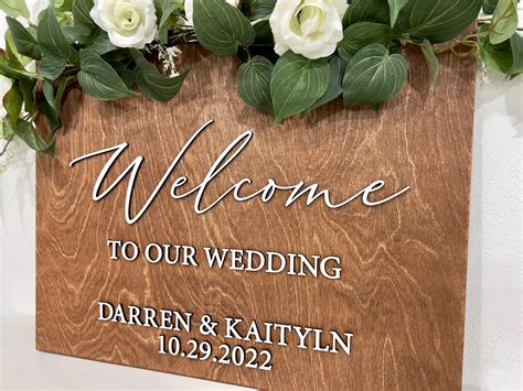 Wood Wedding Signs - Rustic Wedding Decor - Personalized Wedding Sign ...