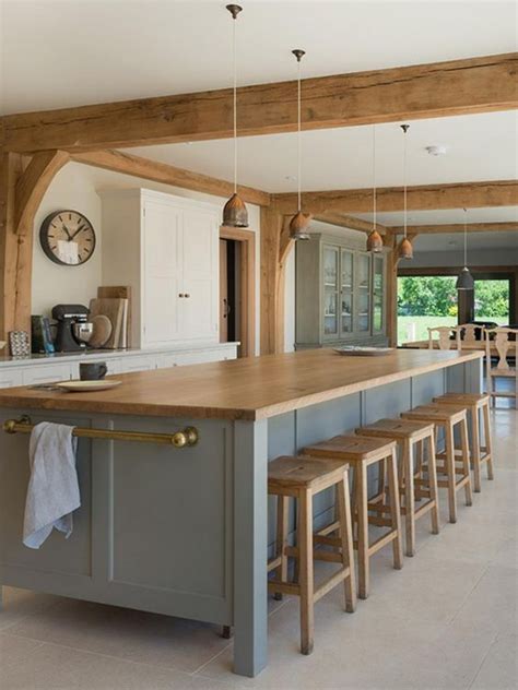 67 Inviting Kitchen Designs With Exposed Wooden Beams - DigsDigs