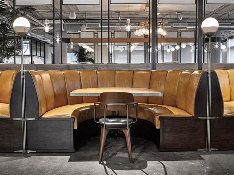 Avroko’s brilliantly designed Dropbox cafeteria brings more to the table | Booth seating ...