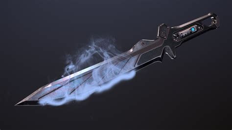 3D model Cyberpunk knife VR / AR / low-poly | CGTrader