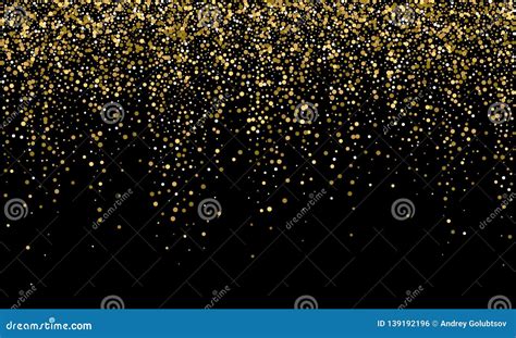 Gold Glitter On A Transparent Background Vector Illustration ...