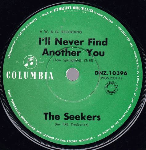 The Seekers - I'll Never Find Another You (1964, Vinyl) | Discogs