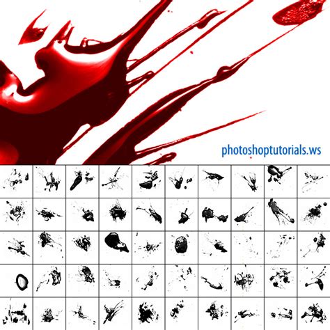 Blood Photoshop Brushes