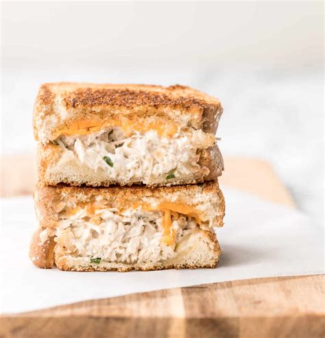 Tuna Melt Grilled Cheese Sandwich - Ahead of Thyme