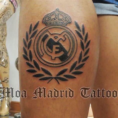 Tatuaje del escudo del Real Madrid Club de Fútbol Moa Madrid Tattoo Tu ...