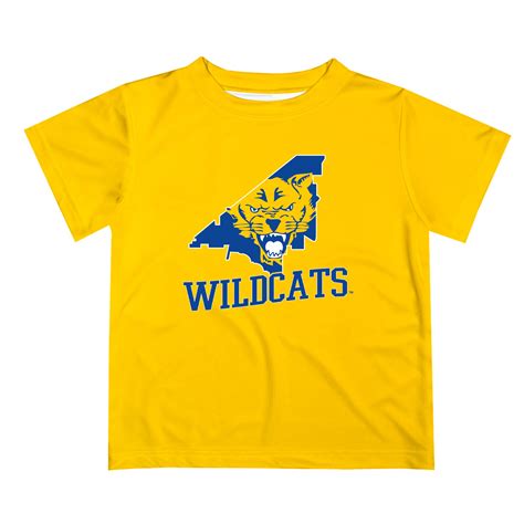 Fort Valley State Wildcats FVSU Vive La Fete State Map White Short Sle ...