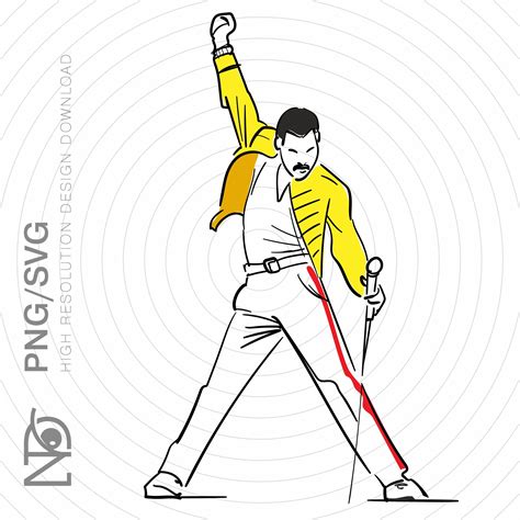 Freddie Singer Legend, Vector File, Silhouette SVG, Line Drawing, Poster SVG, Digital Download ...