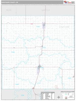 Kingfisher County, OK Map (Premium Style)