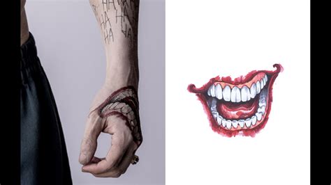 Joker Damaged Tattoo Png - Wiki Tattoo