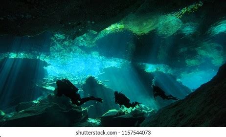 Cave Diving Mexico Stock Photo 1157544073 | Shutterstock