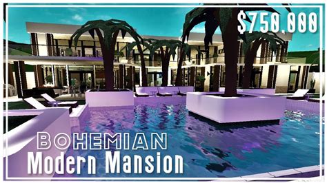 Bohemian Modern Mansion | Tour | ROBLOX BLOXBURG - YouTube | Mansions, Modern mansion, Mansion tour