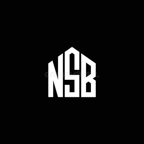 NSB Letter Logo Design on BLACK Background. NSB Creative Initials Letter Logo Concept. NSB ...