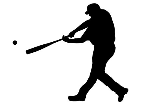 Baseball Bat Vector Silhouette - ClipArt Best