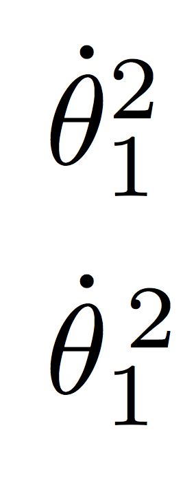 symbols - Notation of derivative of theta 1 squared? - TeX - LaTeX Stack Exchange