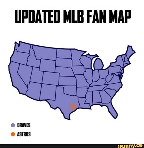 UPDATED MLB FAN MAP - iFunny