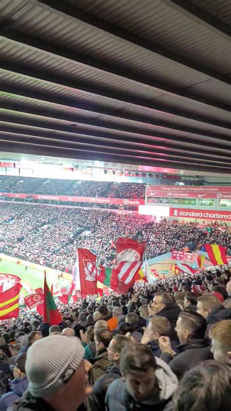 What an atmosphere at Anfield last night 😍 #LFC | By Empire Of The Kop