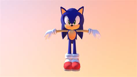 Sonic Adventure DX Directors Cut - Sonic - 3D model by ifraz01 [4b2f976] - Sketchfab