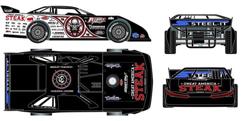 2019 Scott Bloomquist #0 Great America STEAK - Dirt Late Model 1/24 Diecast