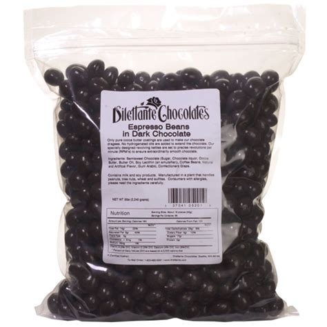 Bulk Dark Chocolate Covered Espresso Beans | Dilettante Chocolates