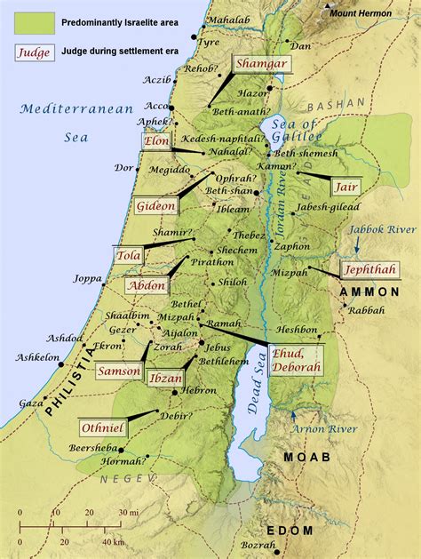 Judges of Israel – Bible Mapper Blog