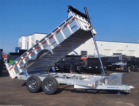 Dump (Heavy Duty) - 2020 Mission Trailers 14' Aluminum 14k Dump Trailer ...