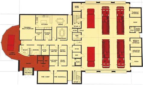 first floor plan | Fire station, Floor plan design, Fire station number