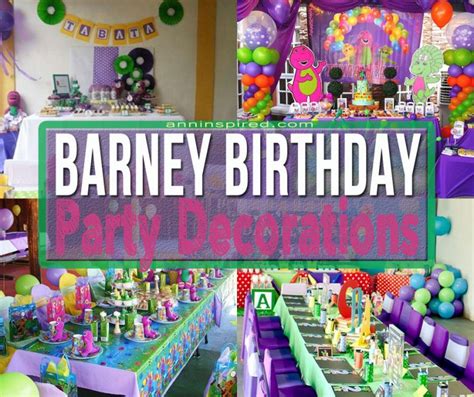 Barney Birthday Party Decorations | Ann Inspired