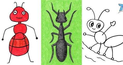 Ant Drawing For Kids