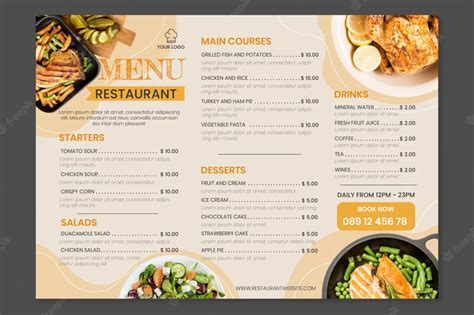 22 Beautiful Free Restaurant Menus Design Templates - Inspiration ...