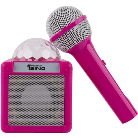 Vivitar iSing Bluetooth Speaker with Microphone - Pink | BIG W