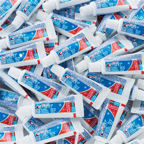 Wholesale Dental & Patient Hygiene Supplies | 72 Travel sized Kids Crest Sparkle Toothpaste ...