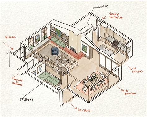 Architecture Design Drawing Sketch