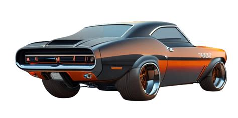 Muscle Car Custom Designed and Colored AI Generated 25034152 PNG