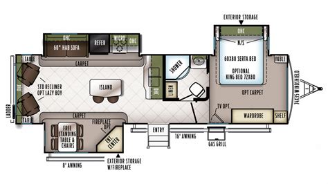 Forest River Flagstaff Rv Floor Plans - floorplans.click