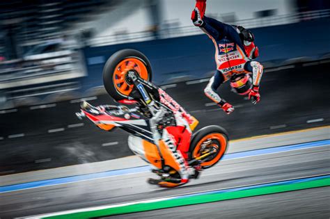 Stunning images from Marquez' massive FP1 crash | MotoGP™