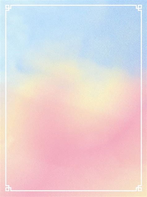Fresh Sweet Watercolor Soft Gradient Border Background Wallpaper Image ...