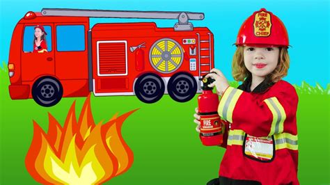 Firefighter Song for Kids - Fire Truck Song | Kids song by Kids Music Land - YouTube