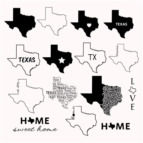 Texas Svg Bundle – MasterBundles